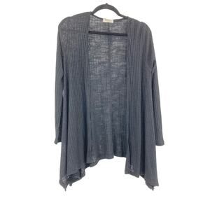 Promesa Ribbed Knit Light Open Cardigan Sweater Medium Womens Capsule